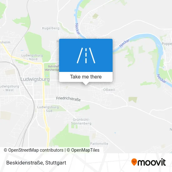 Beskidenstraße map