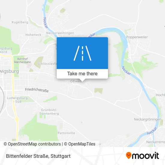 Карта Bittenfelder Straße
