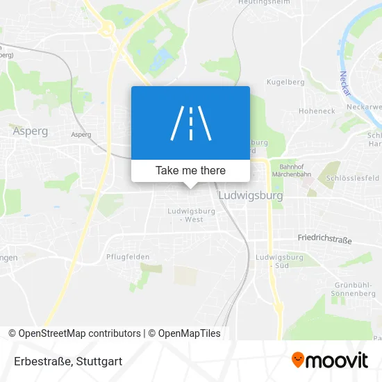 Карта Erbestraße