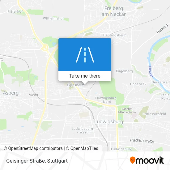 Карта Geisinger Straße