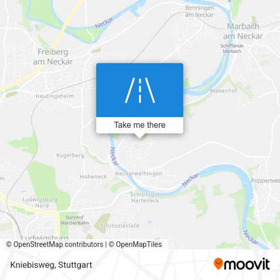 Карта Kniebisweg