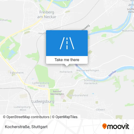 Карта Kocherstraße