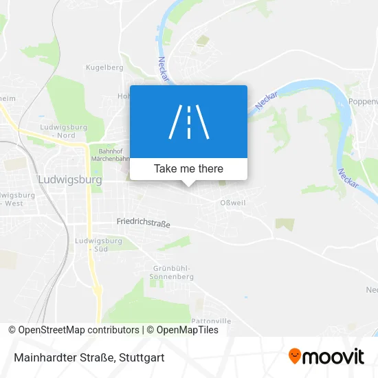 Карта Mainhardter Straße