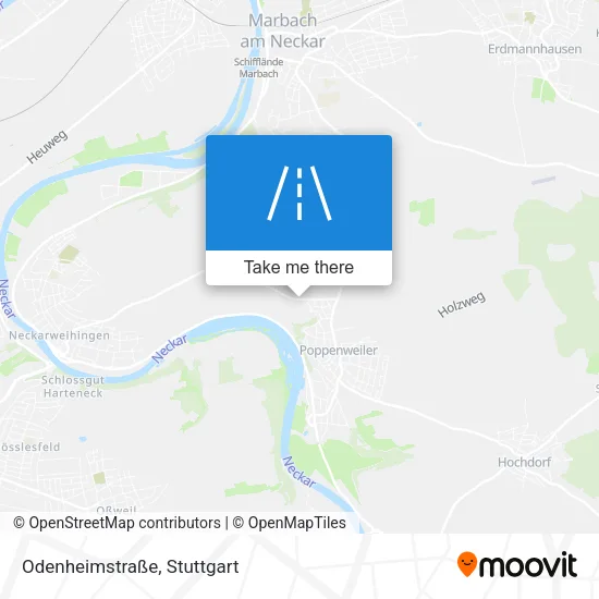 Карта Odenheimstraße