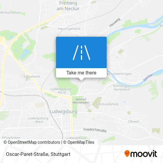 Карта Oscar-Paret-Straße