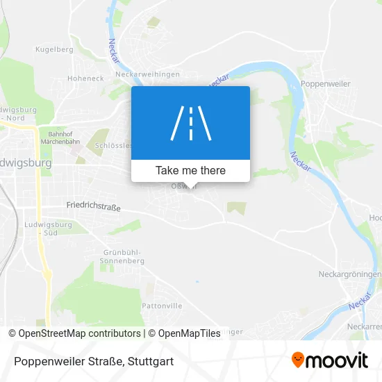 Карта Poppenweiler Straße