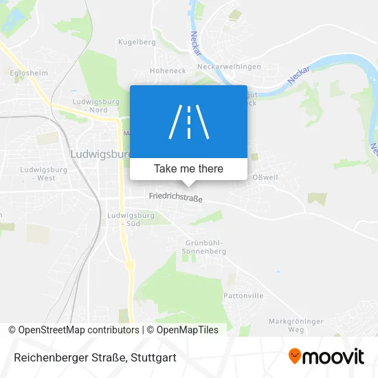 Карта Reichenberger Straße