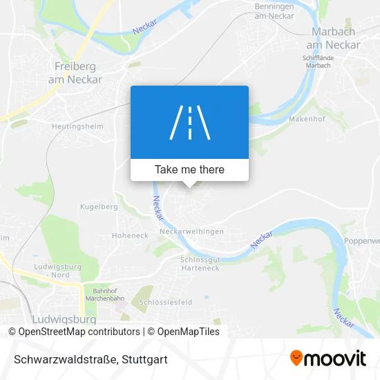 Карта Schwarzwaldstraße