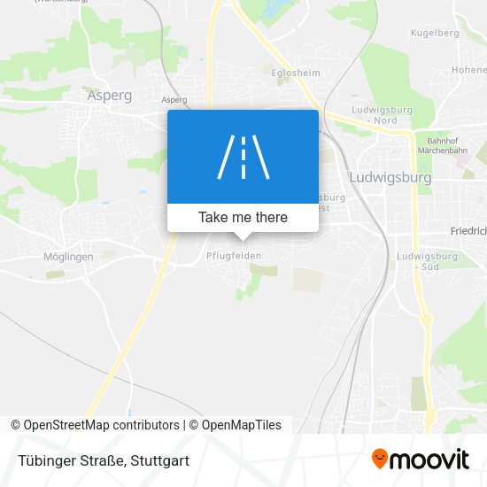 Tübinger Straße map