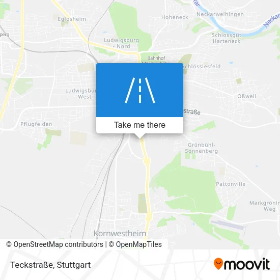 Карта Teckstraße