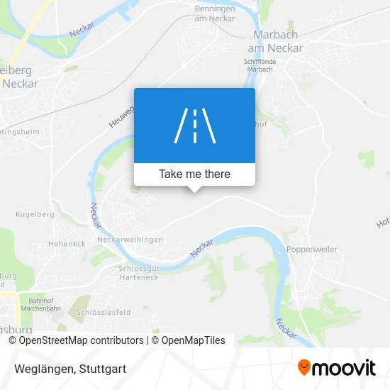 Карта Weglängen