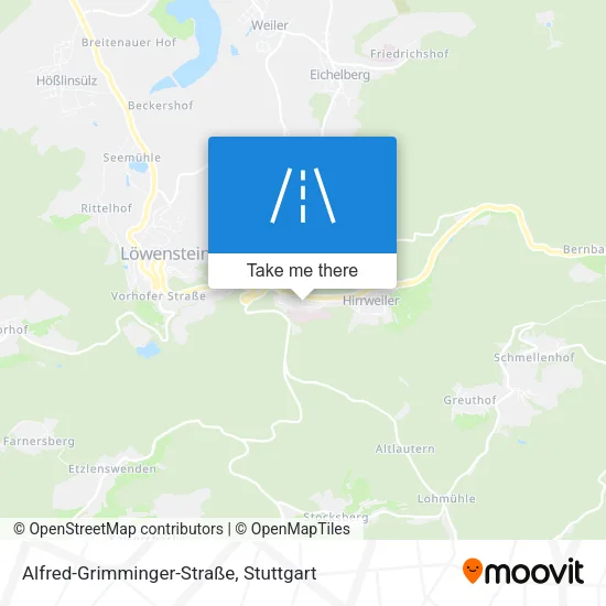 Карта Alfred-Grimminger-Straße