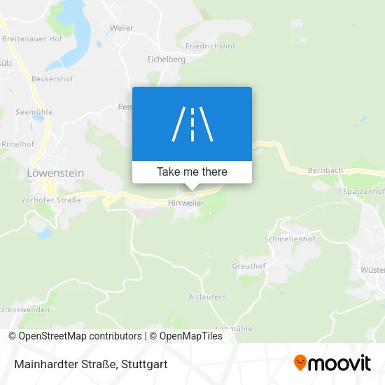 Mainhardter Straße map