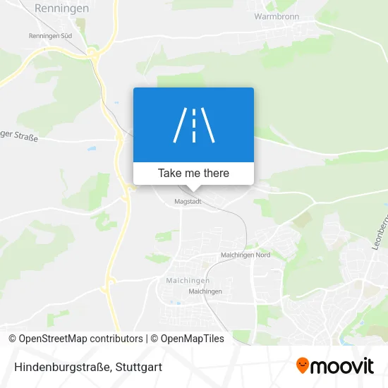 Карта Hindenburgstraße