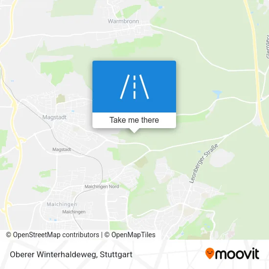 Карта Oberer Winterhaldeweg