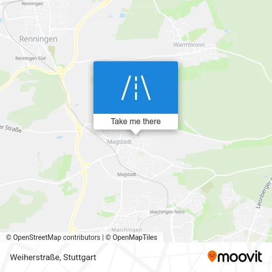 Карта Weiherstraße