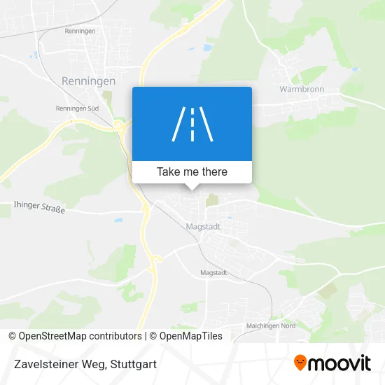 Карта Zavelsteiner Weg