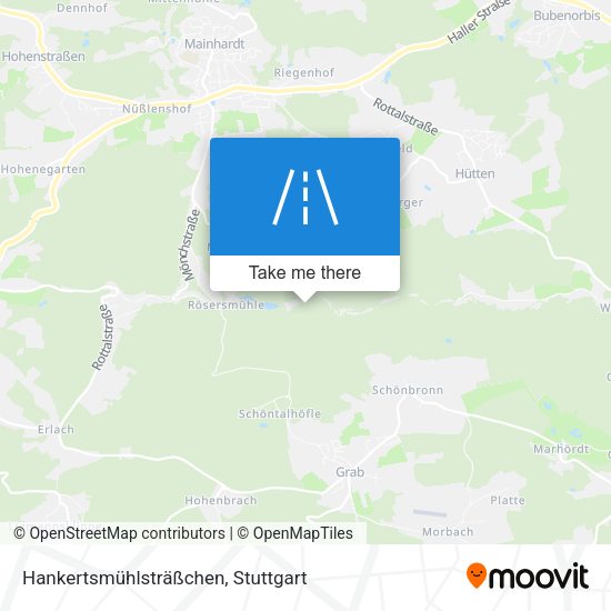 Hankertsmühlsträßchen map