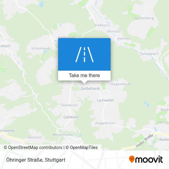 Карта Öhringer Straße