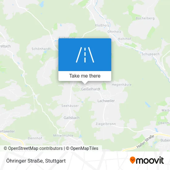 Карта Öhringer Straße