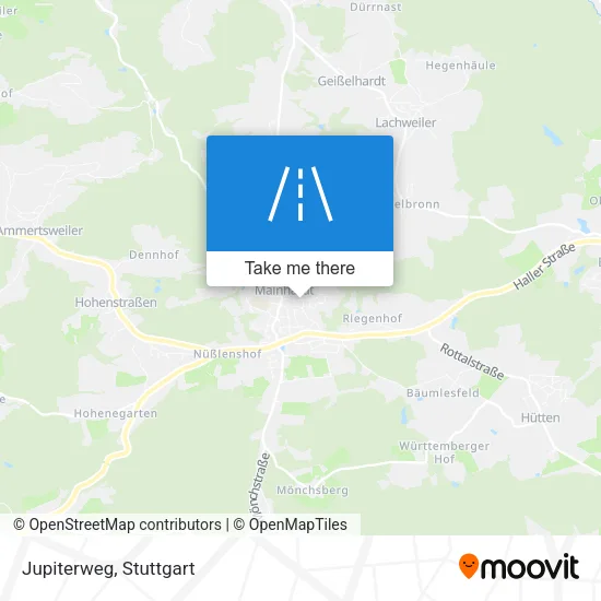 Карта Jupiterweg