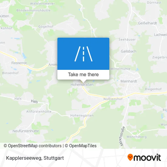 Карта Kapplerseeweg
