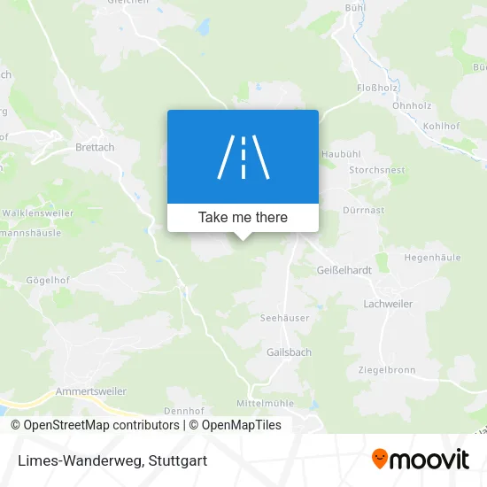 Limes-Wanderweg map