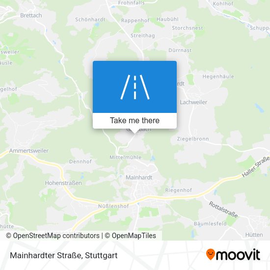 Mainhardter Straße map
