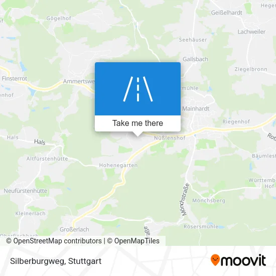 Карта Silberburgweg