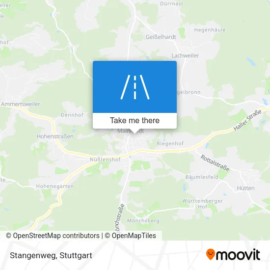 Карта Stangenweg