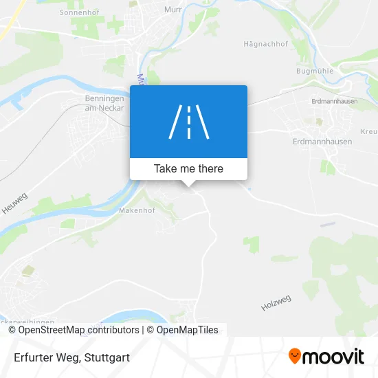 Карта Erfurter Weg