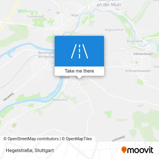 Карта Hegelstraße