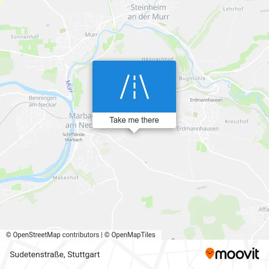 Карта Sudetenstraße