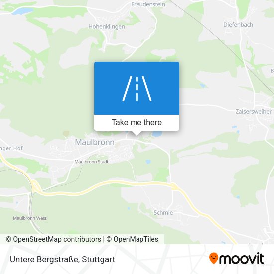 Карта Untere Bergstraße
