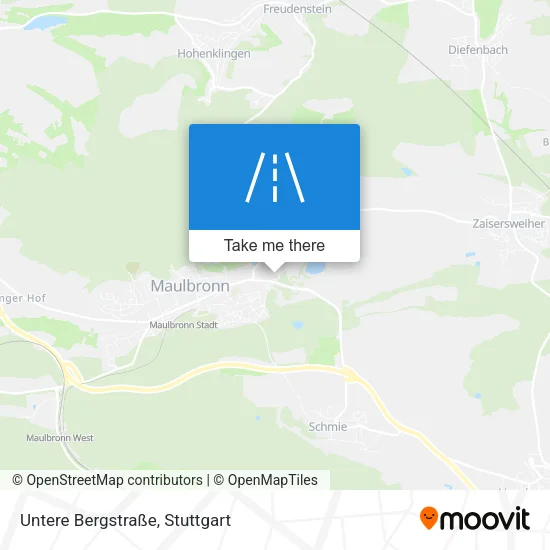 Карта Untere Bergstraße