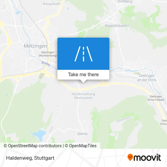 Haldenweg map