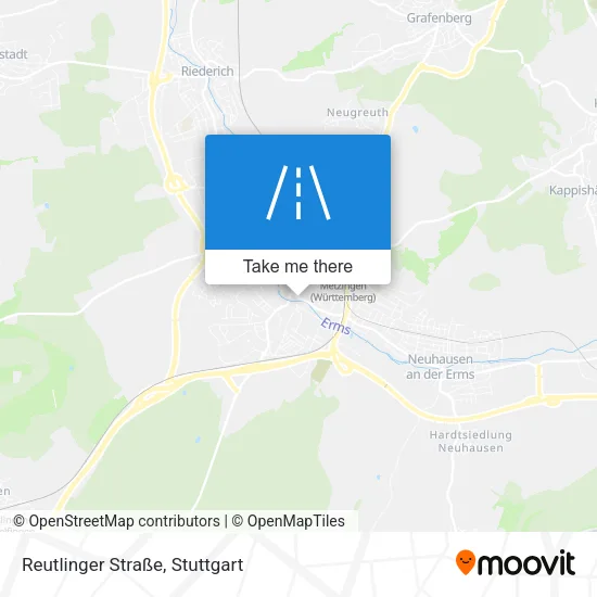 Карта Reutlinger Straße
