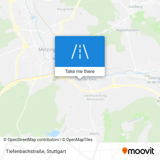Карта Tiefenbachstraße