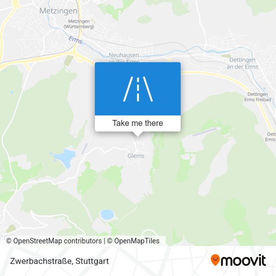 Карта Zwerbachstraße