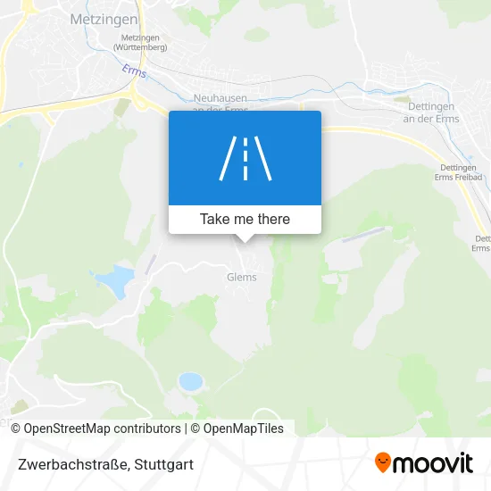 Карта Zwerbachstraße