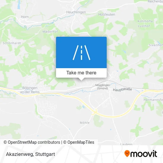 Карта Akazienweg