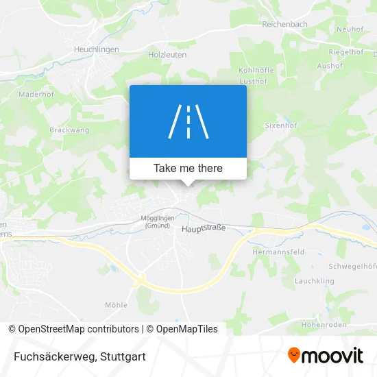 Карта Fuchsäckerweg