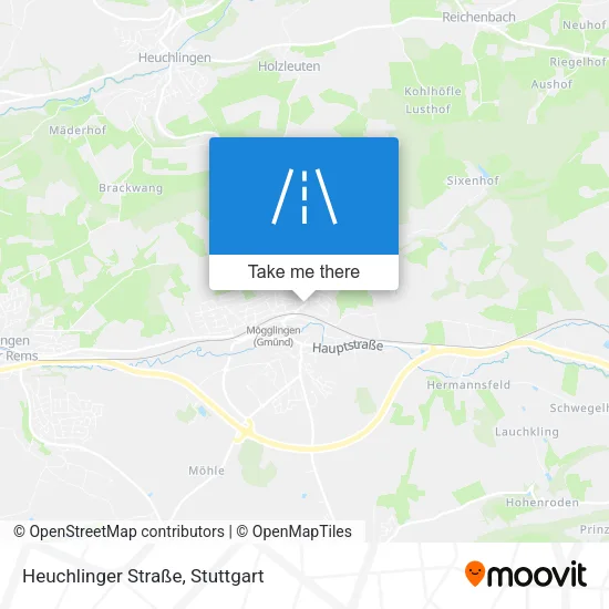 Карта Heuchlinger Straße