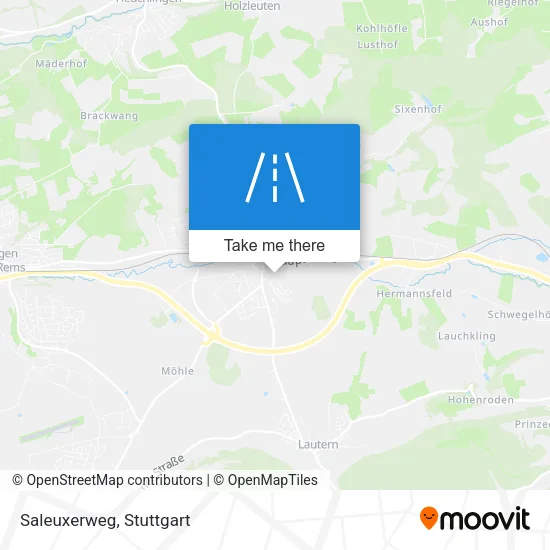 Карта Saleuxerweg