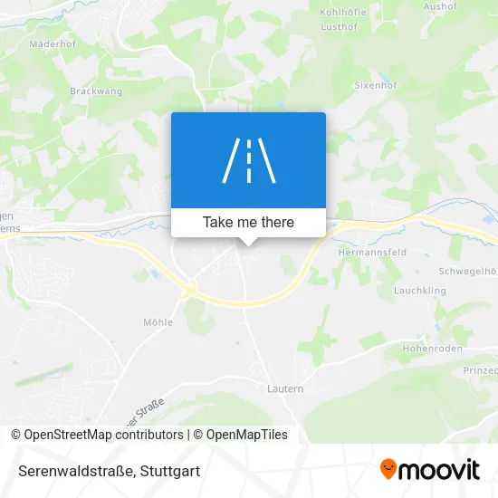 Карта Serenwaldstraße