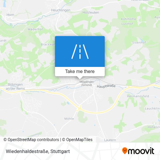Wiedenhaldestraße map