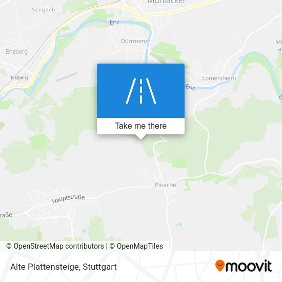 Карта Alte Plattensteige