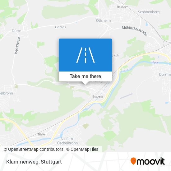 Klammenweg map