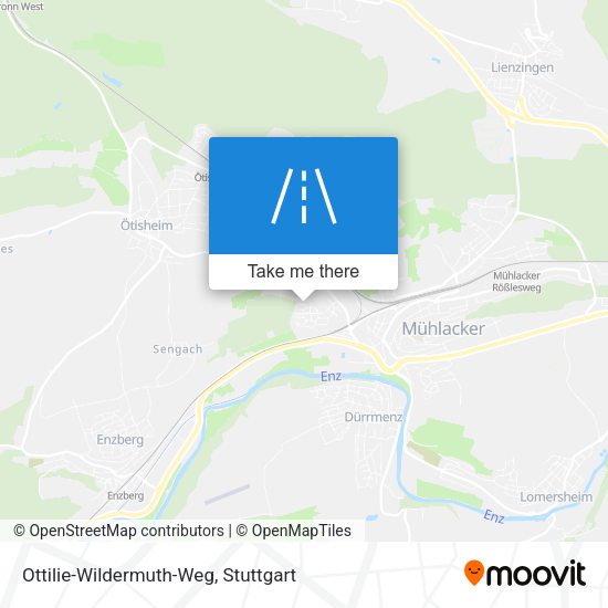 Ottilie-Wildermuth-Weg map