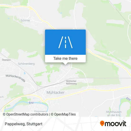 Pappelweg map